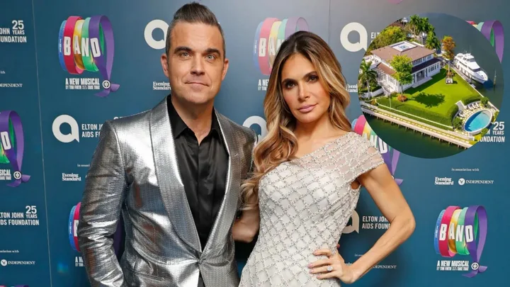 Robbie Williams and Ayda Field with Miami mansion