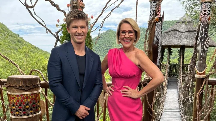 Julia Morris explains the rules with I’m a Celebrity.. Get Me Out of Here! being prerecorded