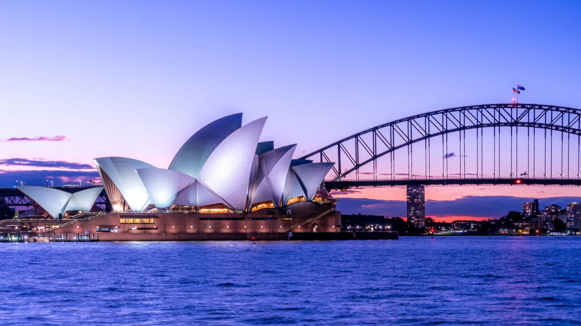 Sydney Opera House and Sydney Harbour Bridge 