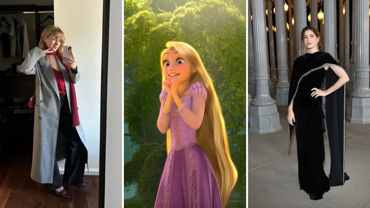 Teagan Croft, Rapunzel and Kathryn Hahn