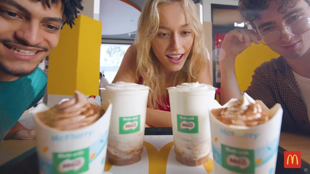 McDonalld's Milo McFlurry and Milo shake