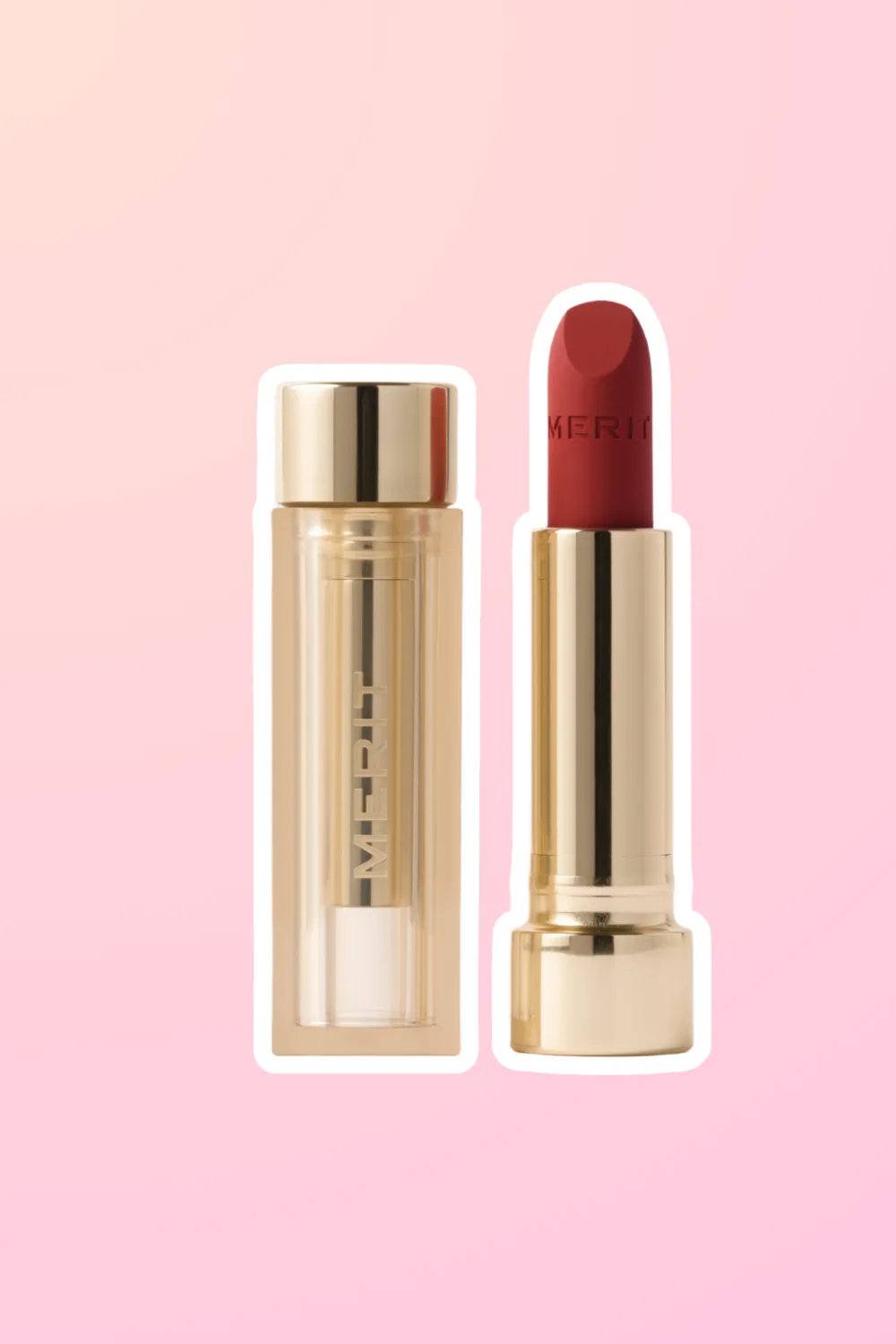 merit beauty lip blush matte lipstick
