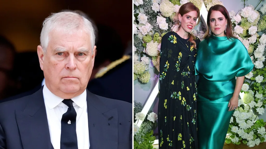 Andrew Mountbatten-Windsor, Princess Beatrice and Eugenie