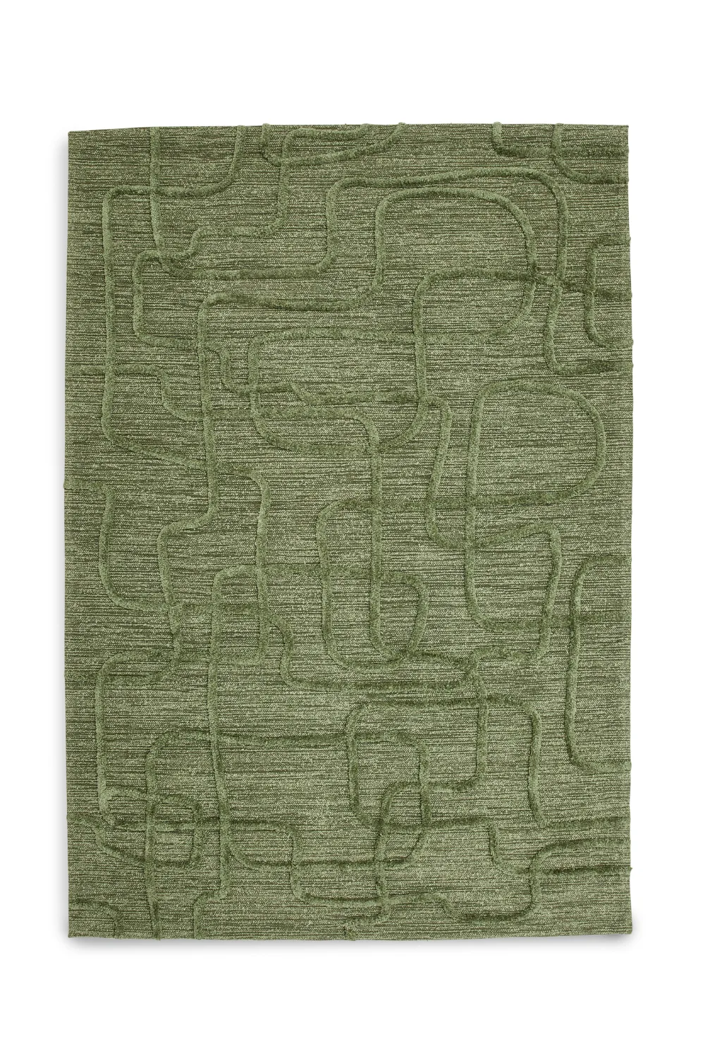 Kmart Leslie Loop Wool Blend Rug in green 