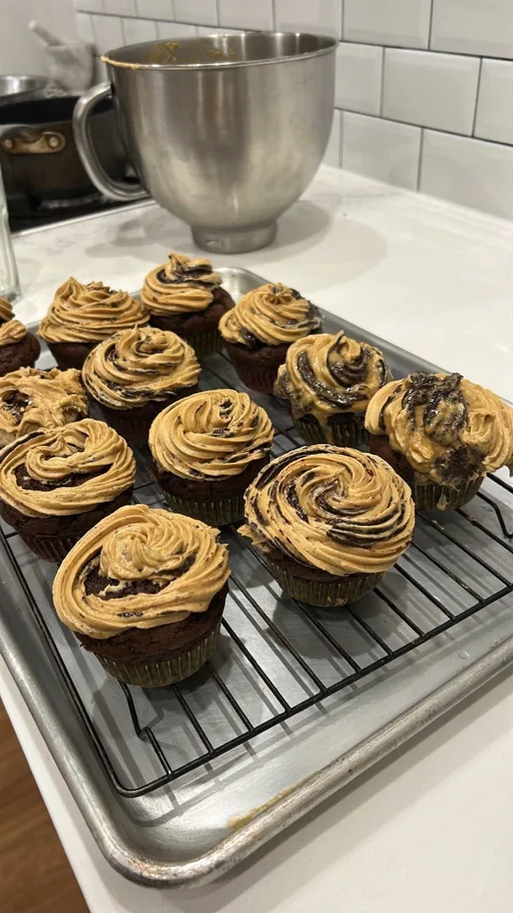 Vegemite Salted Caramel Choc Cupcakes test