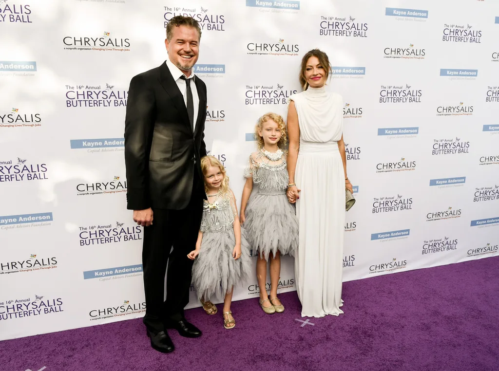 Eric Dane with his ex-wife Rebecca Gayheart and daughters Billie Dane and Georgia Dane