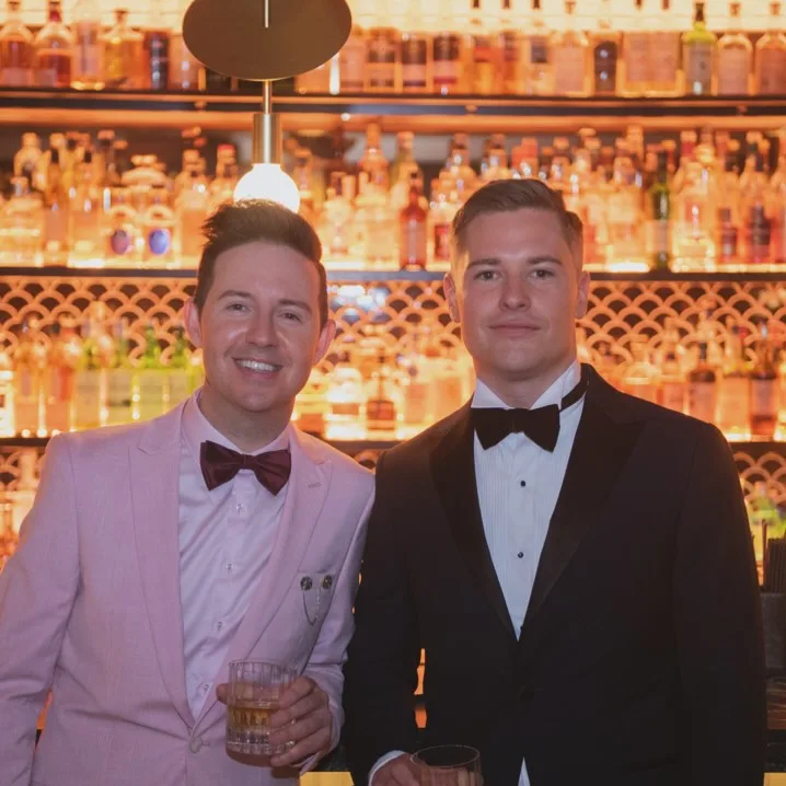 Nath Valvo I'm a Celebrity... Get me Out of Here 2026 star with his husband Cody on their wedding day