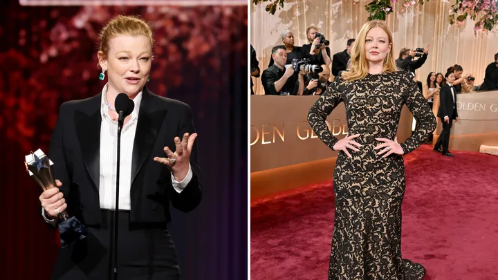 sarah snook golden globes dress Sarah Snook wears Atelier Prabal Gurung to the 81st Golden Globe Award