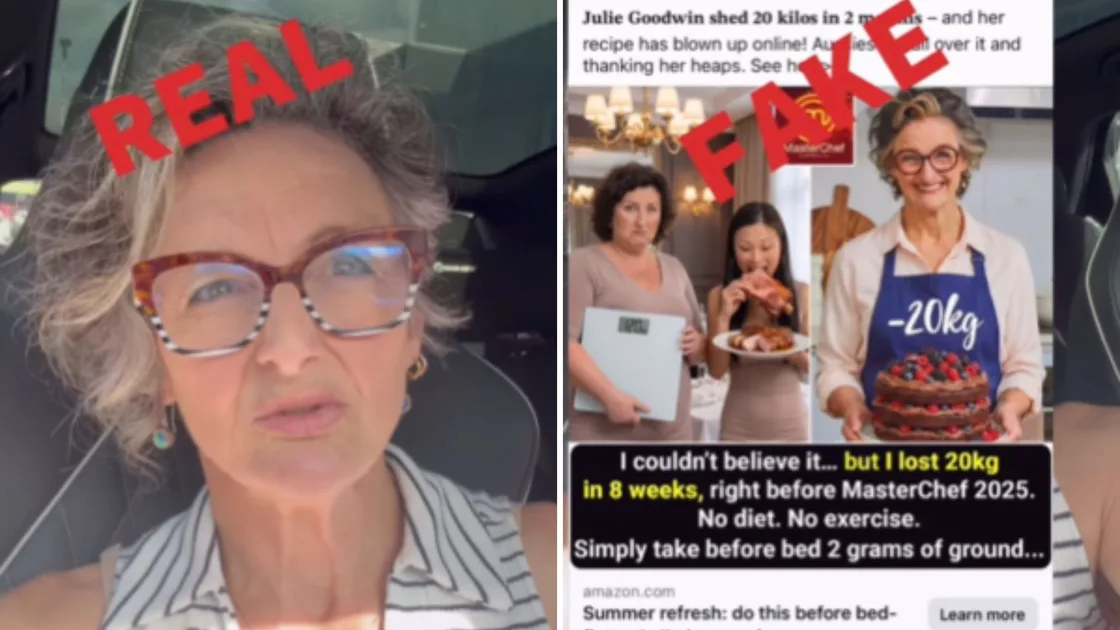Julie Goodwin blasts”absolutely false” scams that claim she endorses wight loss products