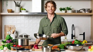 Woolworths Fissler cookware range with Hayden Quinn