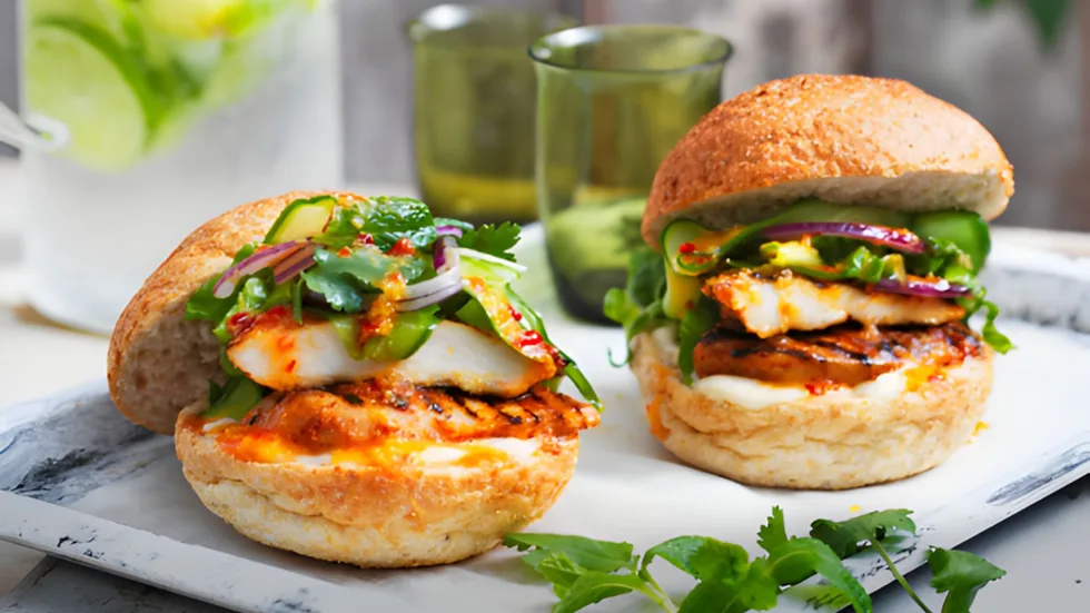 Thai Chicken Burgers