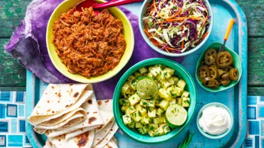 Pork Burritos with Pineapple Salsa