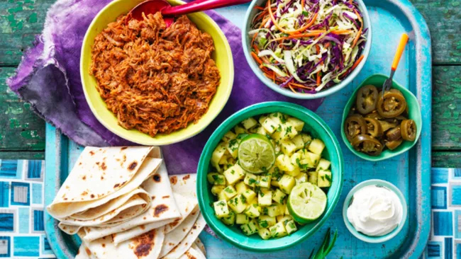 Pork Burritos with Pineapple Salsa