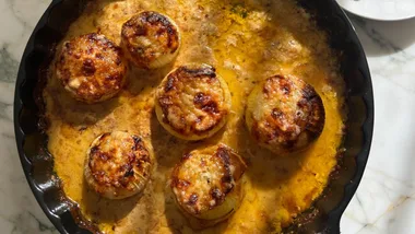 Creamy Whole Baked Onions