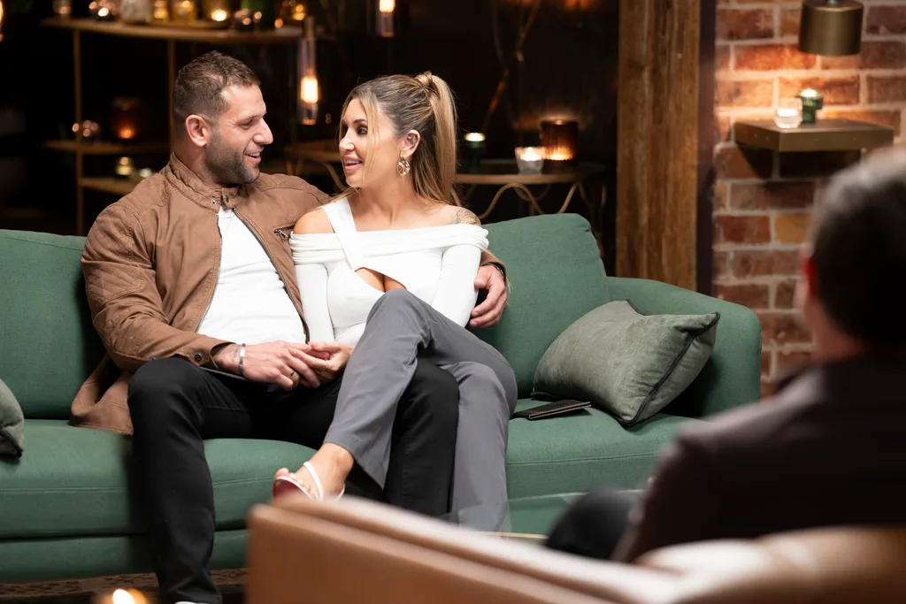 Gia and Scott first commitment ceremony on Married at First Sight 2026 MAFS