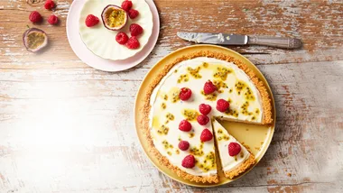 Passionfruit Key Lime Tart