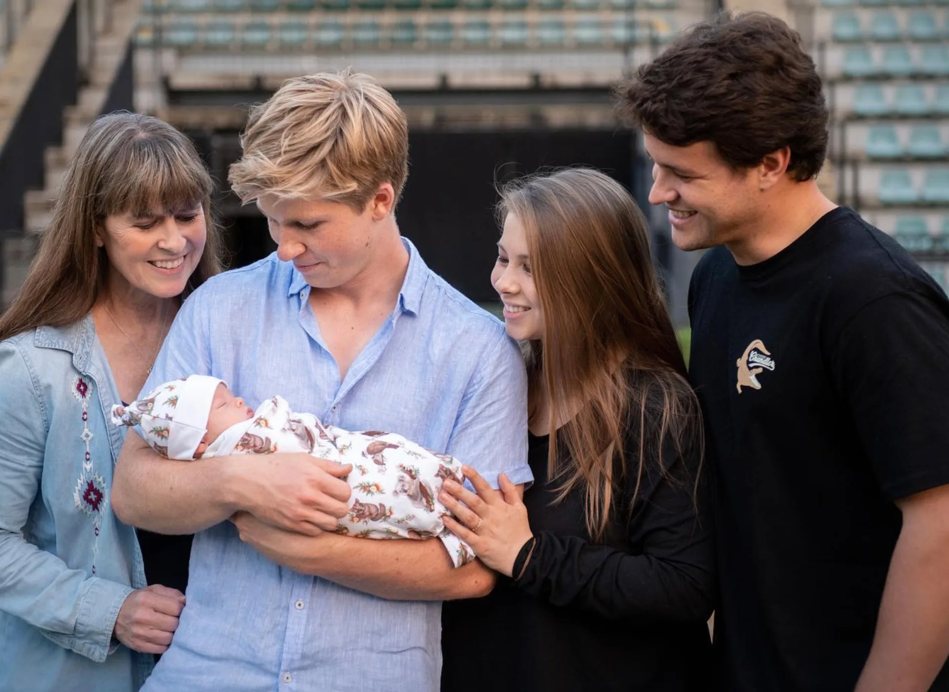 terri irwin, robert irwin, bindi irwin, chandler powell, grace irwin powell