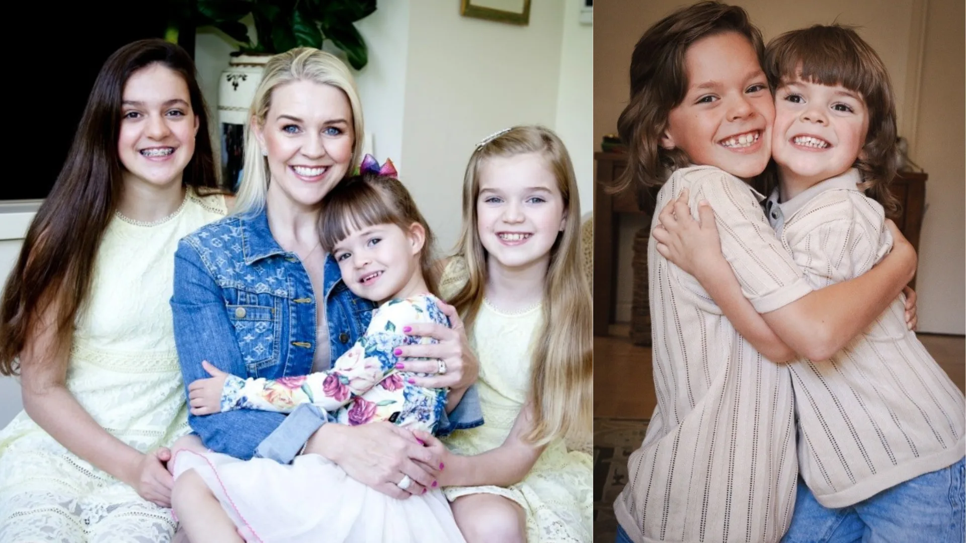 Lauren Newton and her children