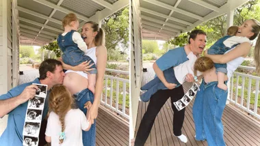 Sam Mac Rebecca James baby number three announcement