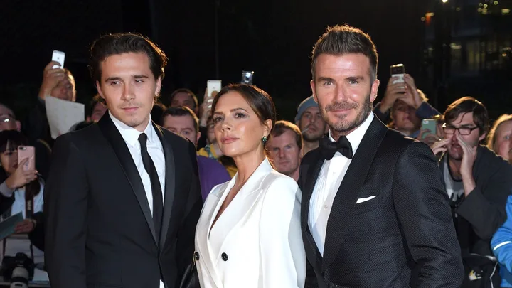 Brooklyn Beckham, Victoria Beckham and David Beckham
