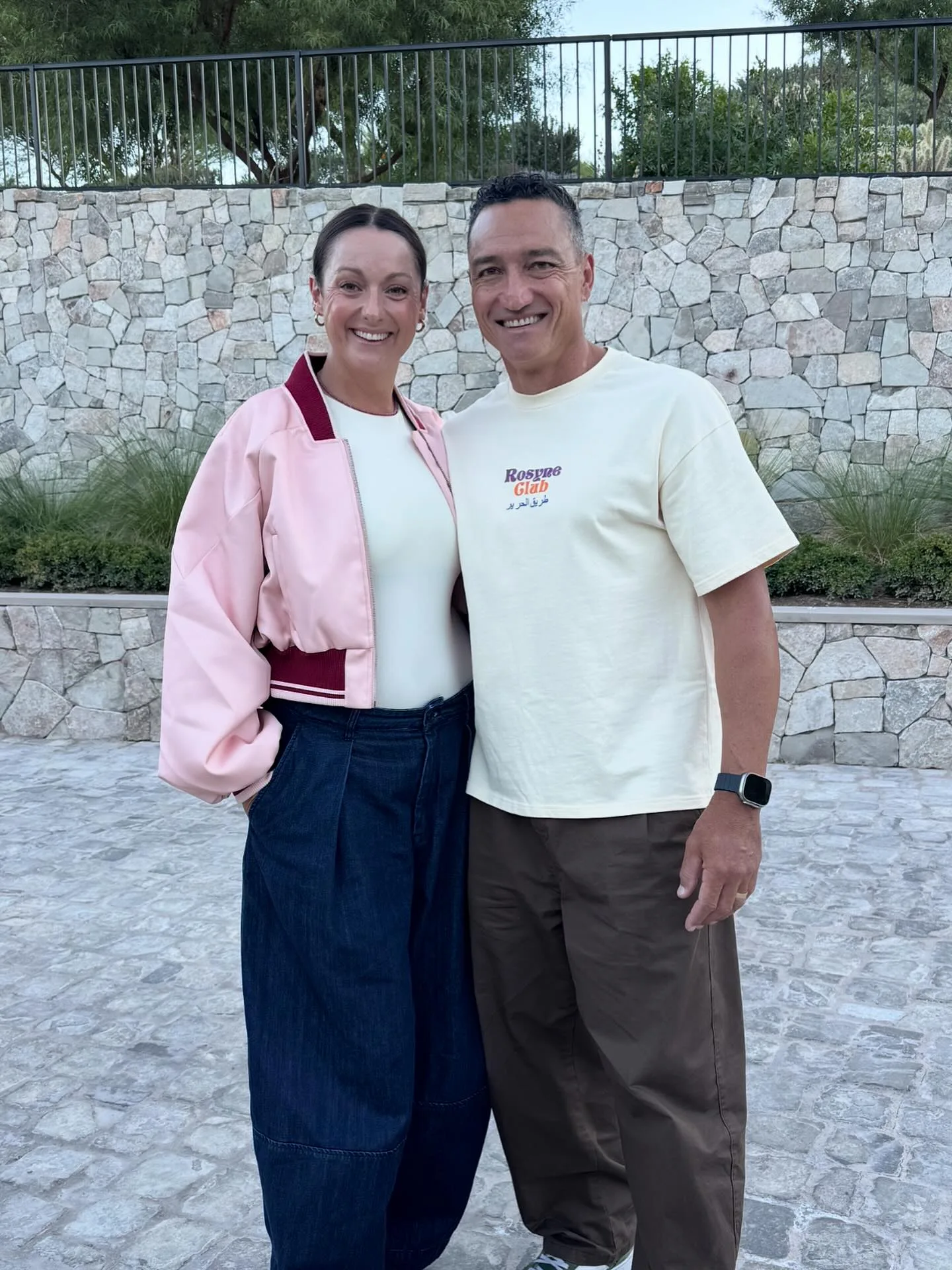 Celeste Barber with ex husband Api Robin