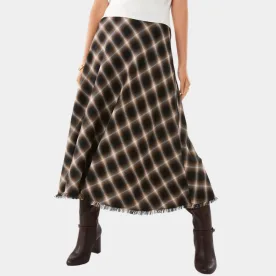 kmart Asymmetrical Flannel Skirt 