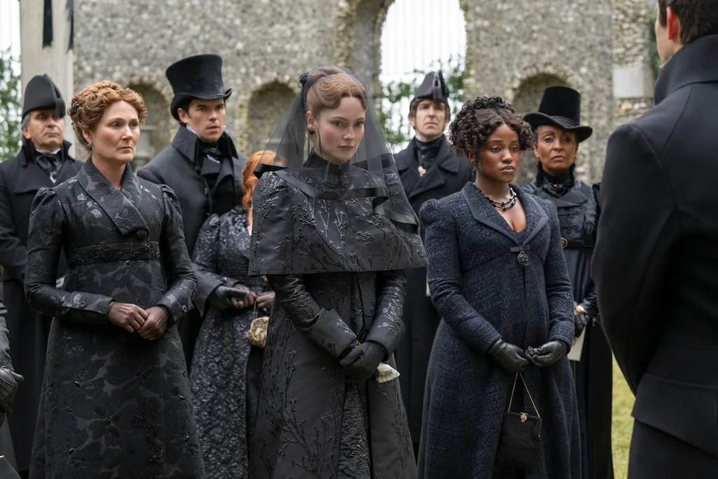 Bridgerton season four John Stirling funeral