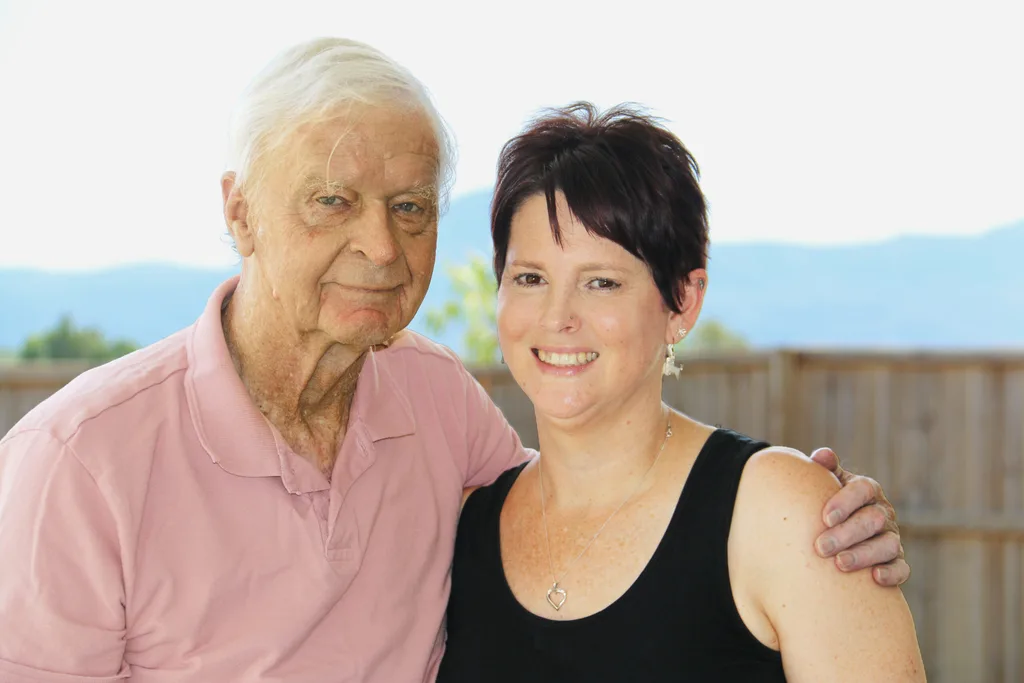 Mal Leyland and daughter Carmen