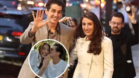 Here comes the bride! Andy Lee and Bec Harding emerge in NYC ahead of wedding
