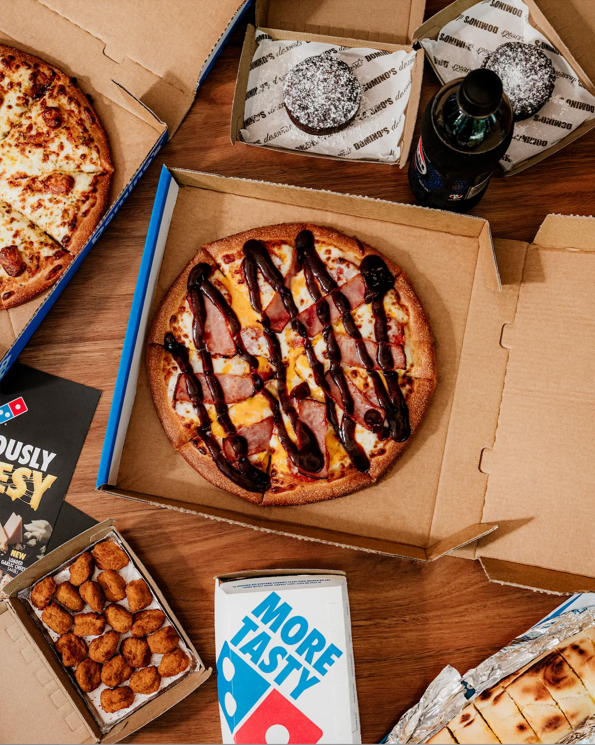 Domino's BBQ Cheesy Meats Pizza 