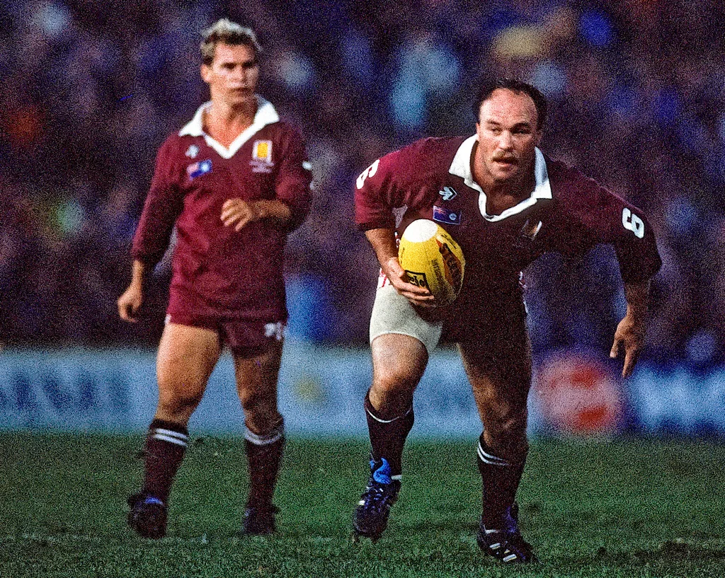 Wally Lewis playing rugby league