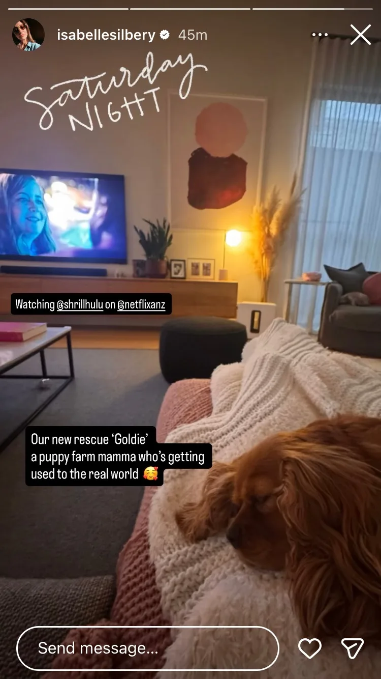 Isabelle Silbery Insta story
