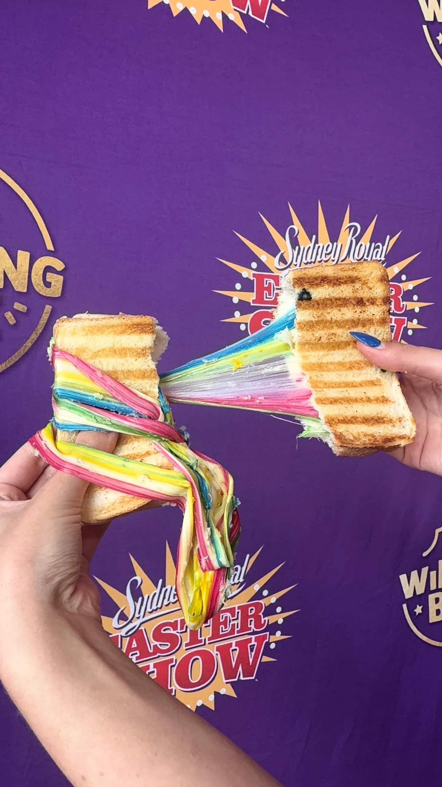 Rainbow Toastie Sydney Royal Easter Show 