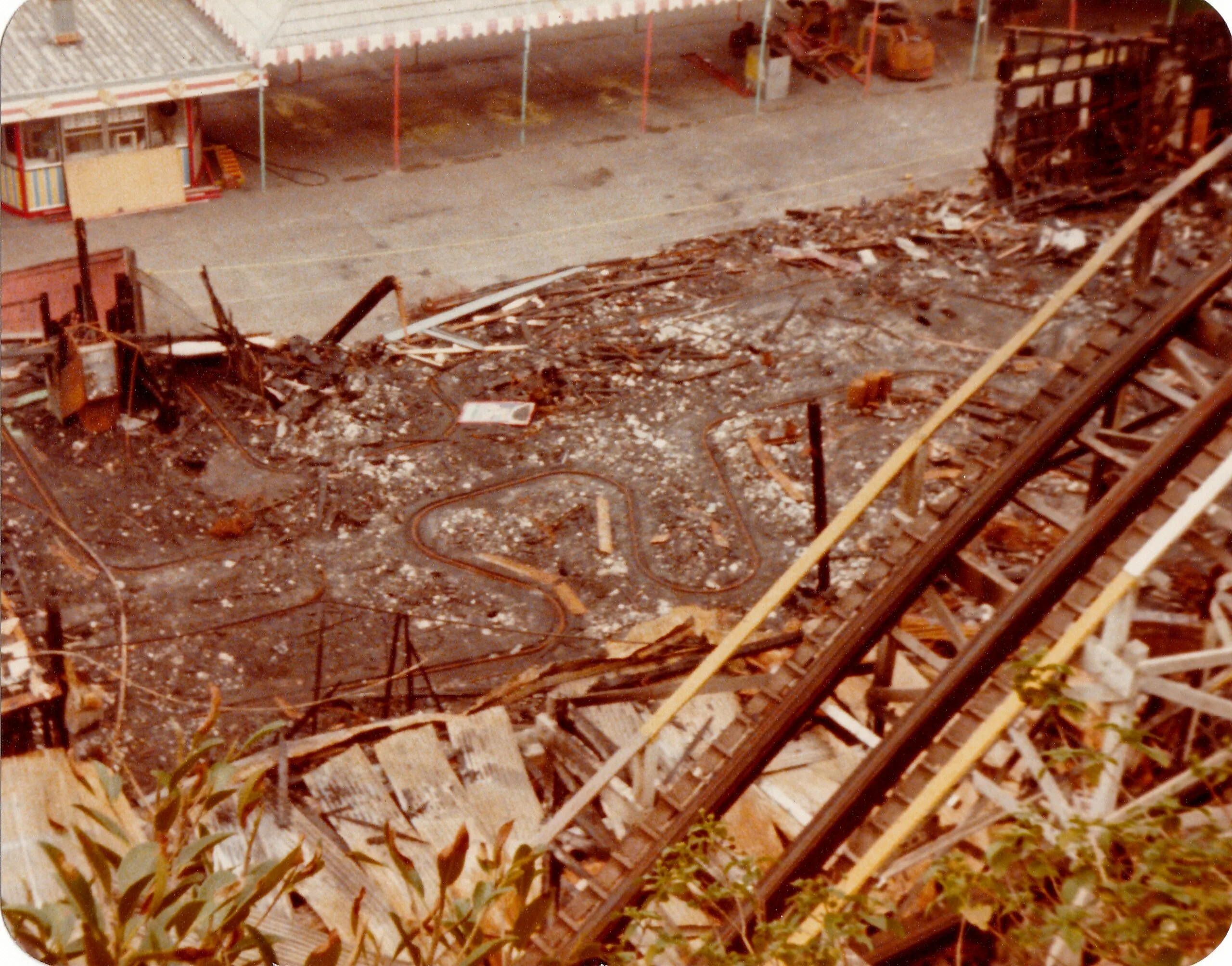 ghost train fire aftemath