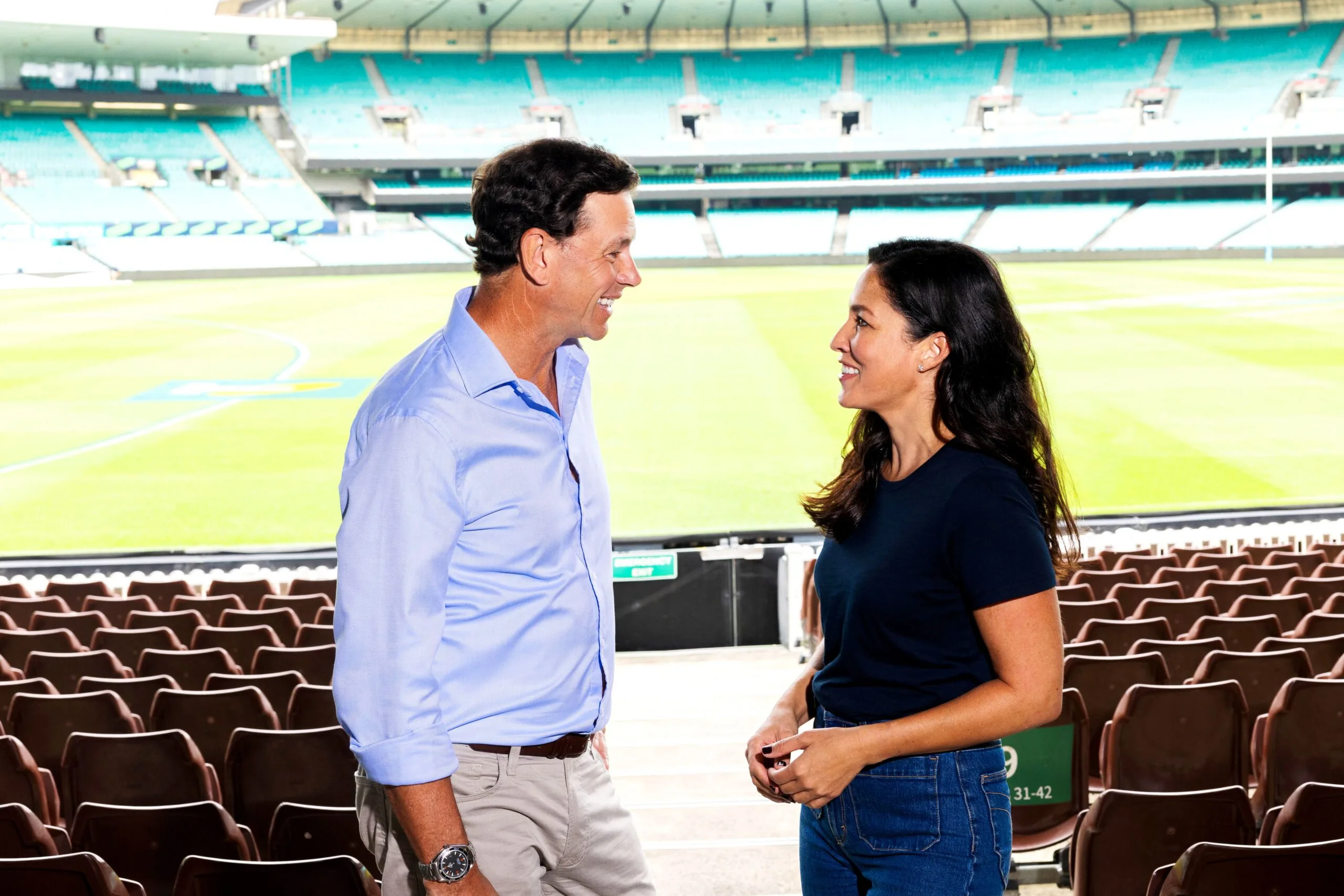 Mark Ferguson and Mel McLaughlin at the SCG