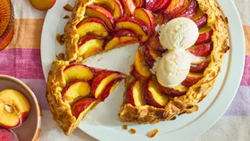Peach and Almond Crostata
