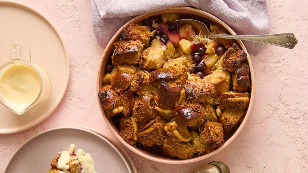Apple and Blueberry Hot Cross Crisp