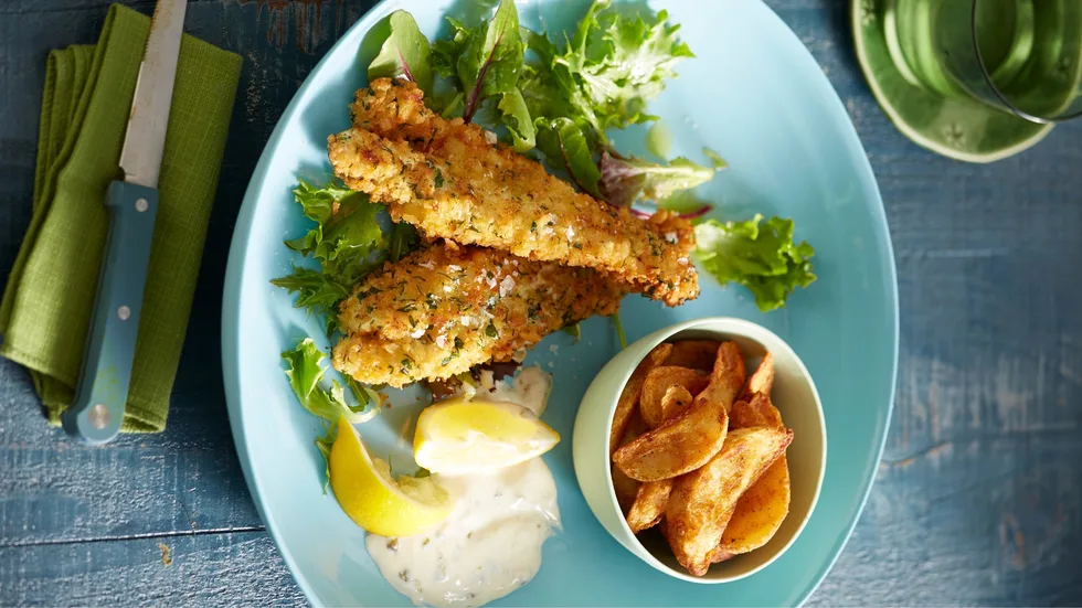 Lemon and Herb Crumbed Fish