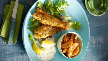 Lemon and Herb Crumbed Fish