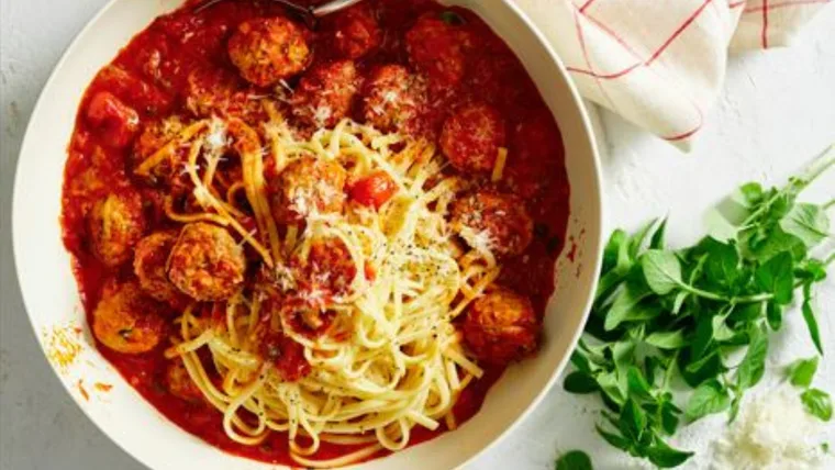 linguine meatballs