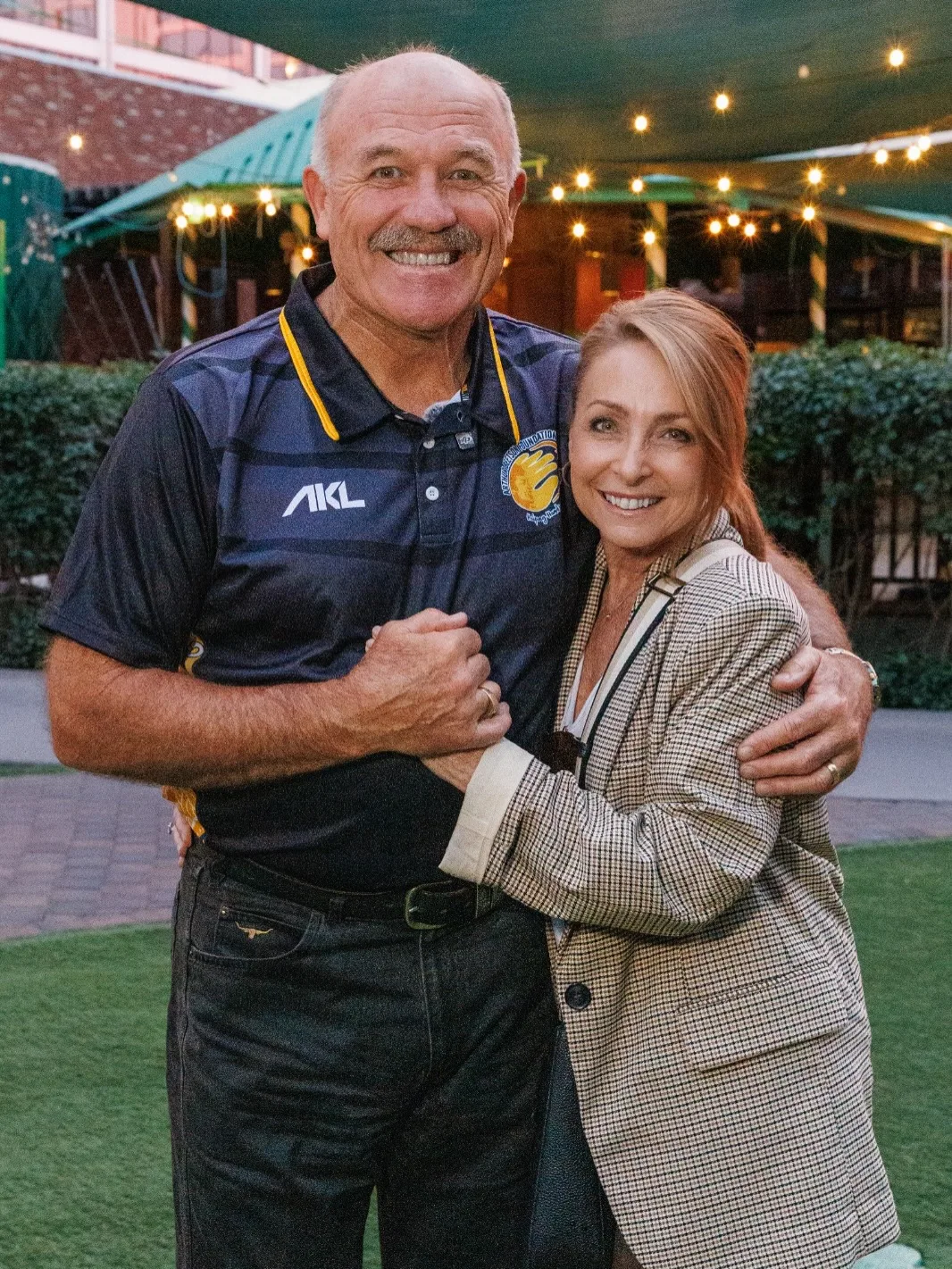 Wally Lewis and wife Lynda