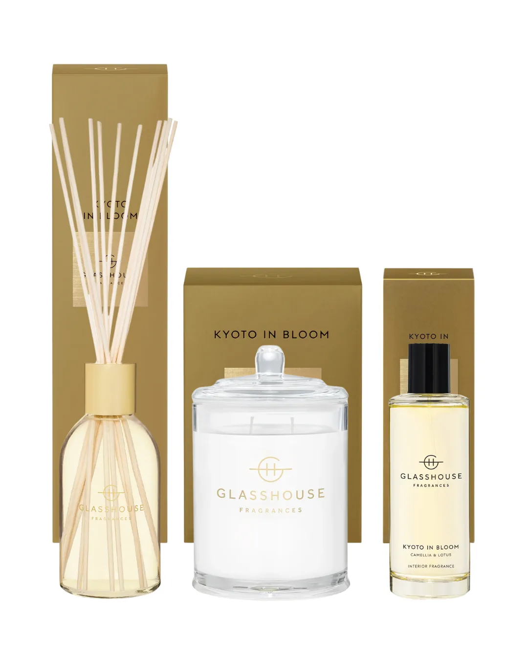 glasshouse fragrances kyoto in bloom set
