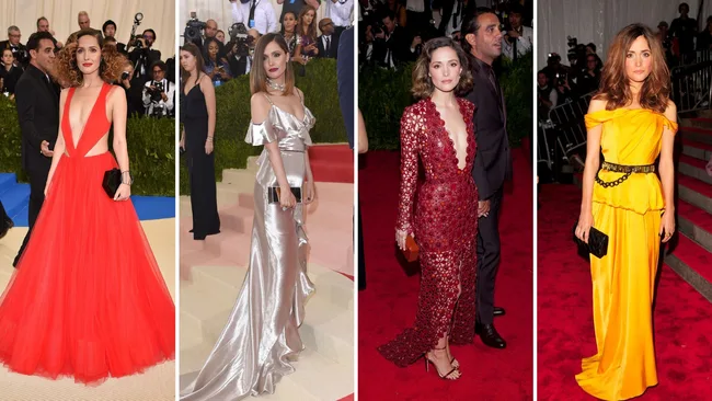 Rose Byrne Met Gala 2017, 2016, 2015 and 2009