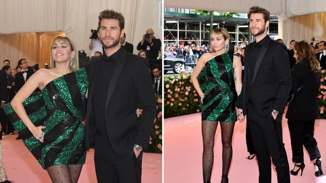 Liem Hemsworth and Miley Cyrus Met Gala