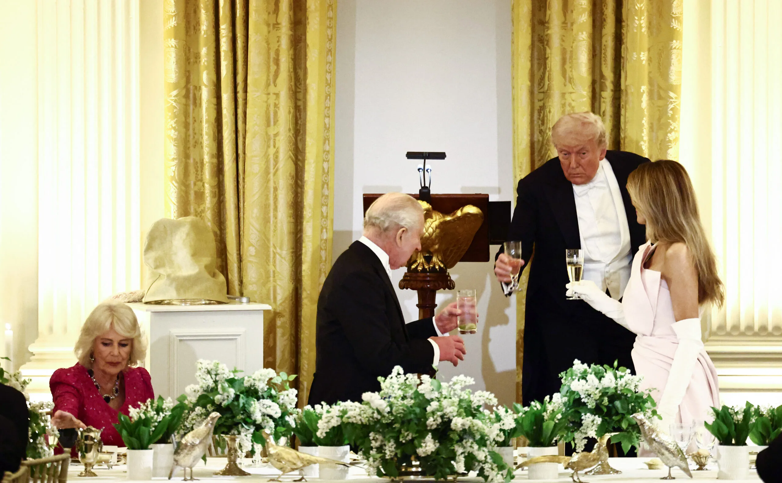queen camilla king charles donald trump melania trump