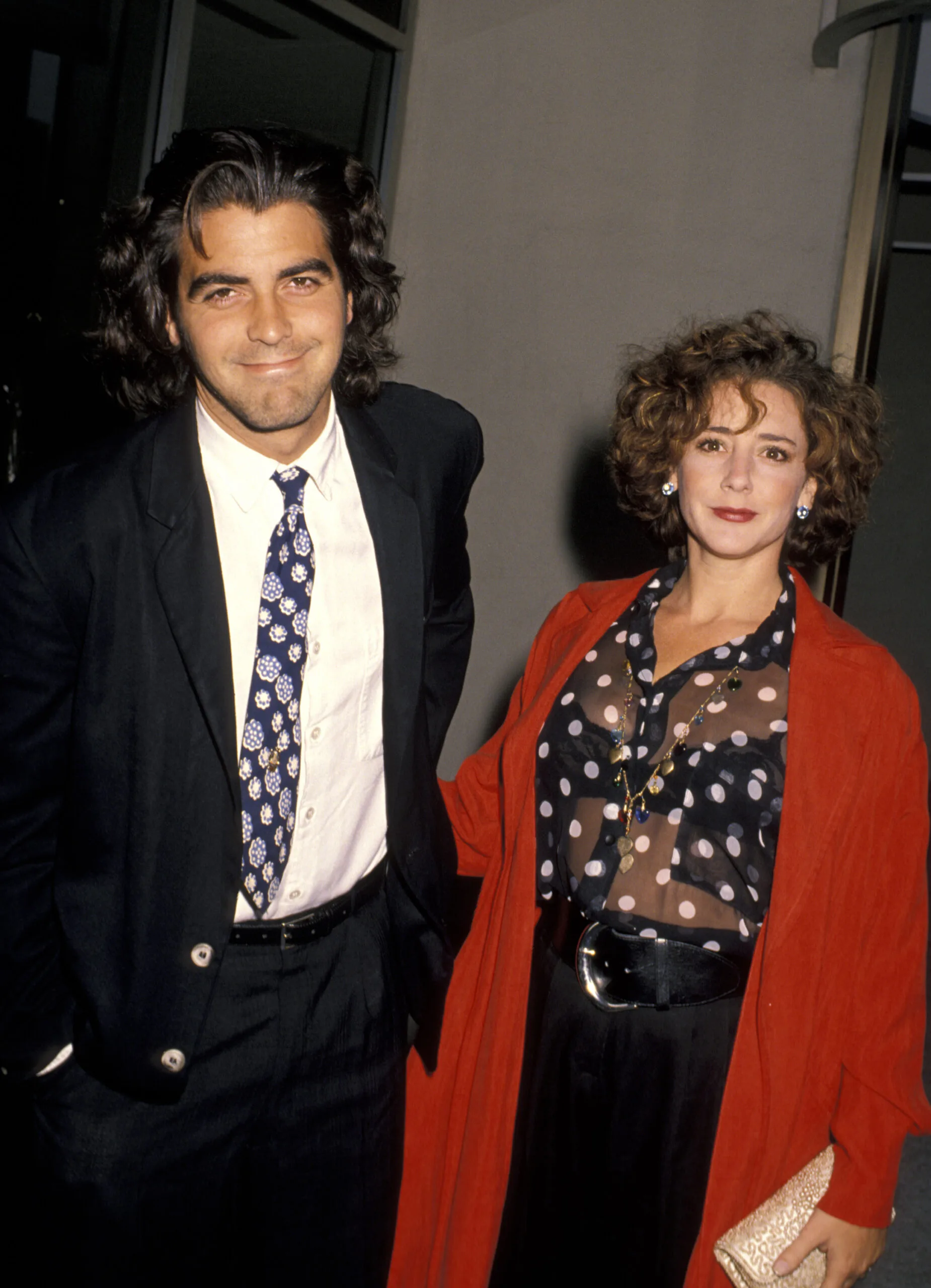 George Clooney and Talia Balsam