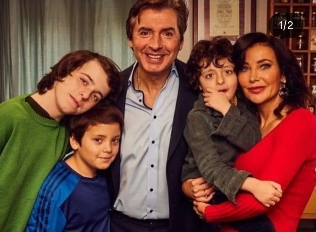 Jean-Christophe Novelli MasterChef Australia with his wife and children 