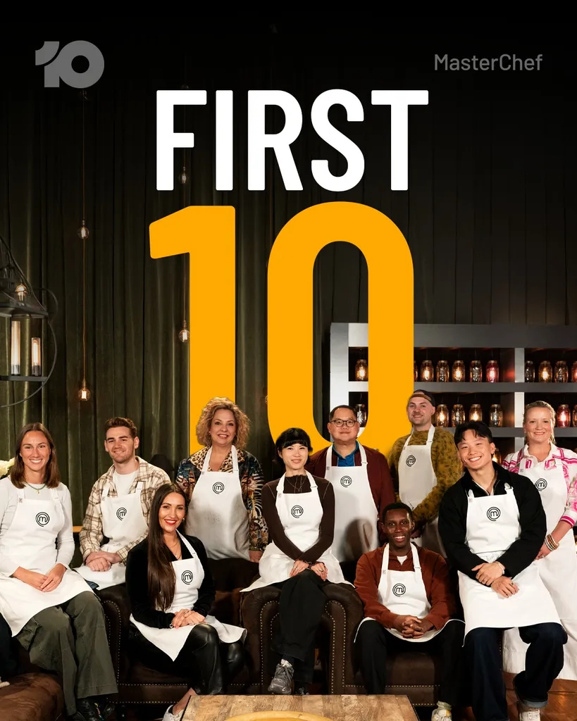 First 10 of top 24 contestants MAsterChef Australia