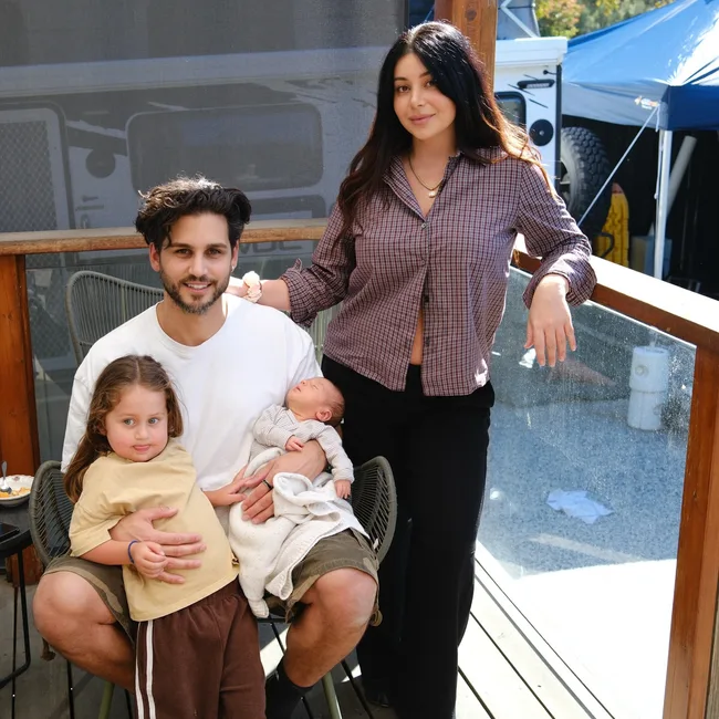 Michael Brunelli and Martha Kalifatidis with children Looch and Sunny