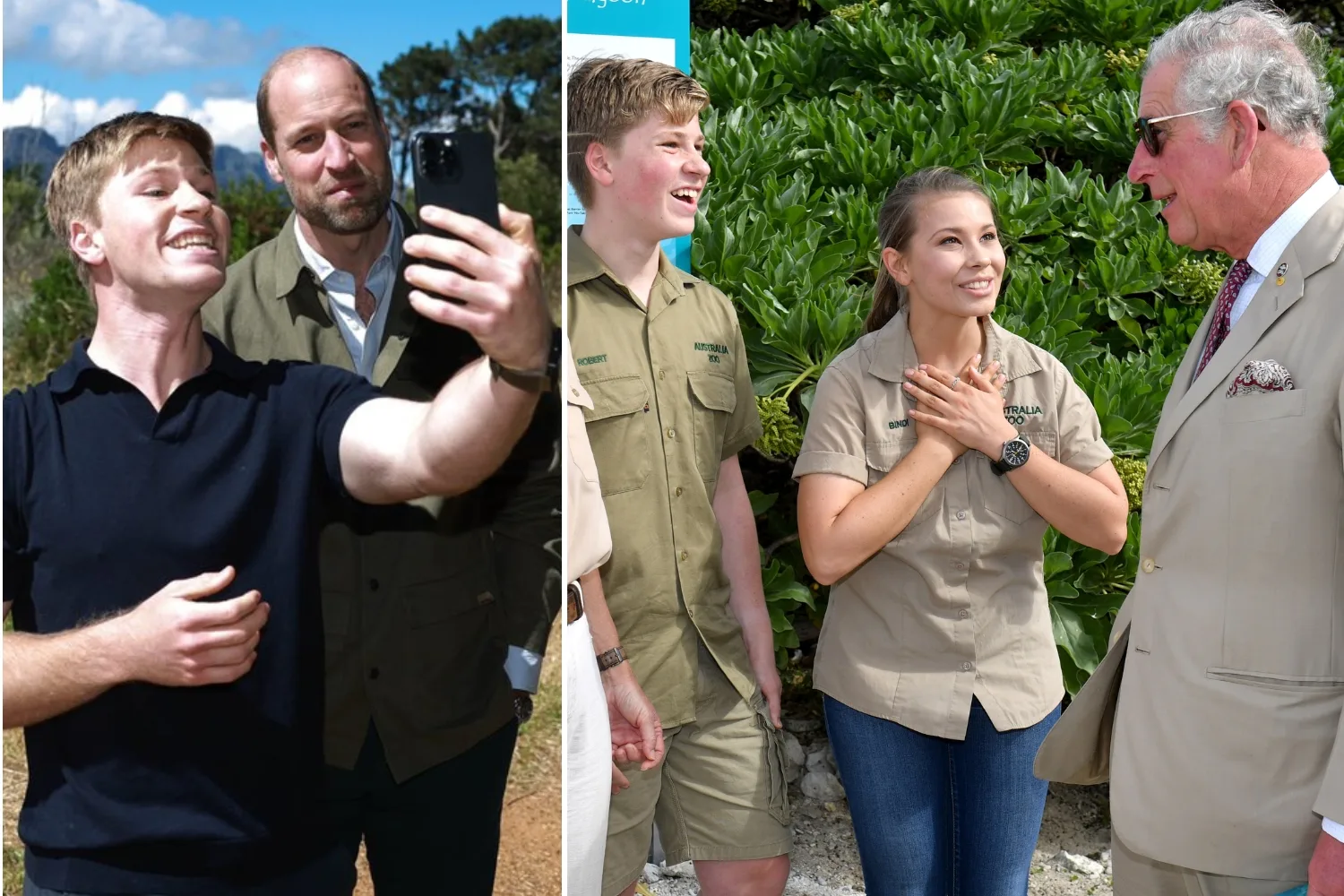 Robert Irwin Prince William Irwin family King Charles